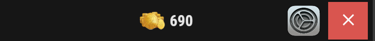 Monarchy UI header with monarchy name and coffer balance